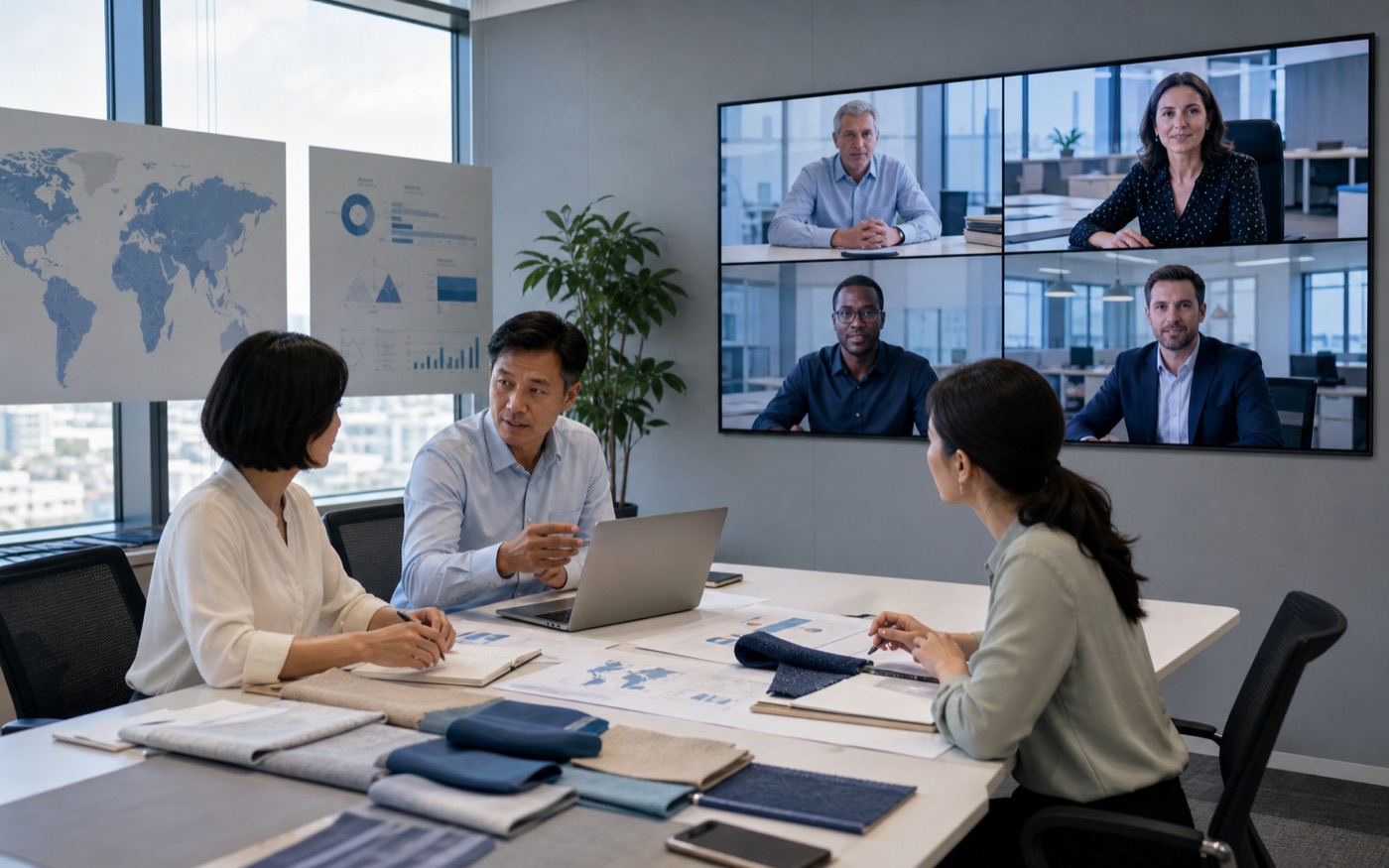 Local market operations team coordinating an international business program